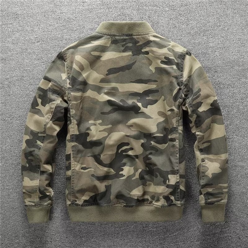 ActiveGo ActiveGo European And American Retro Autumn Winter New Camouflage Casual Trendy Baseball Jacket Coat Men's One-Piece Dropshipping_voghion.com