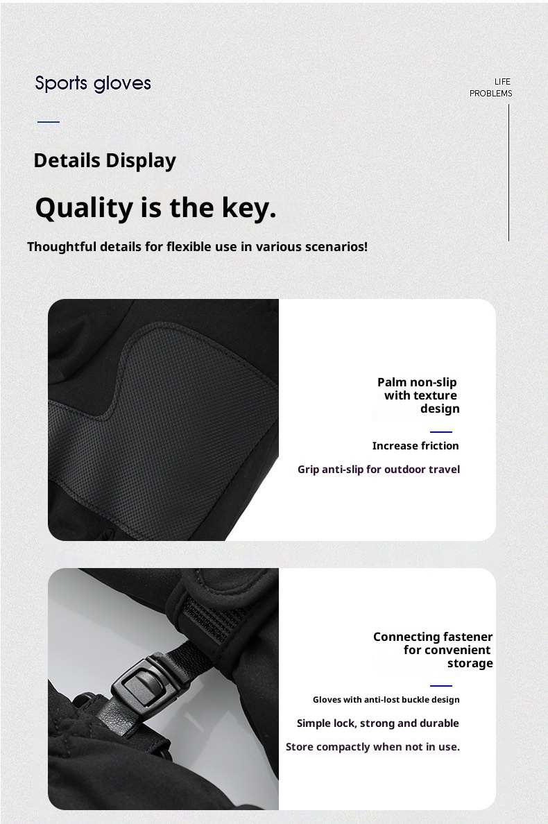 ActiveGo Warm für Damen und Herren, Winterfleece-gefüttert, dick, winddicht, wasserdicht, für Outdoor-Sportarten wie Radfahren, E-Bike-Fahren und Skifahren_voghion.com