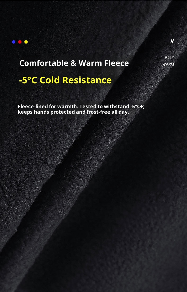 Guantes deportivos de invierno ActiveGo Cycling Q808 para hombre, con dos dedos expuestos, pantallas táctiles, gruesos, cálidos, ideales para pesca, ciclismo y esquí._voghion.com