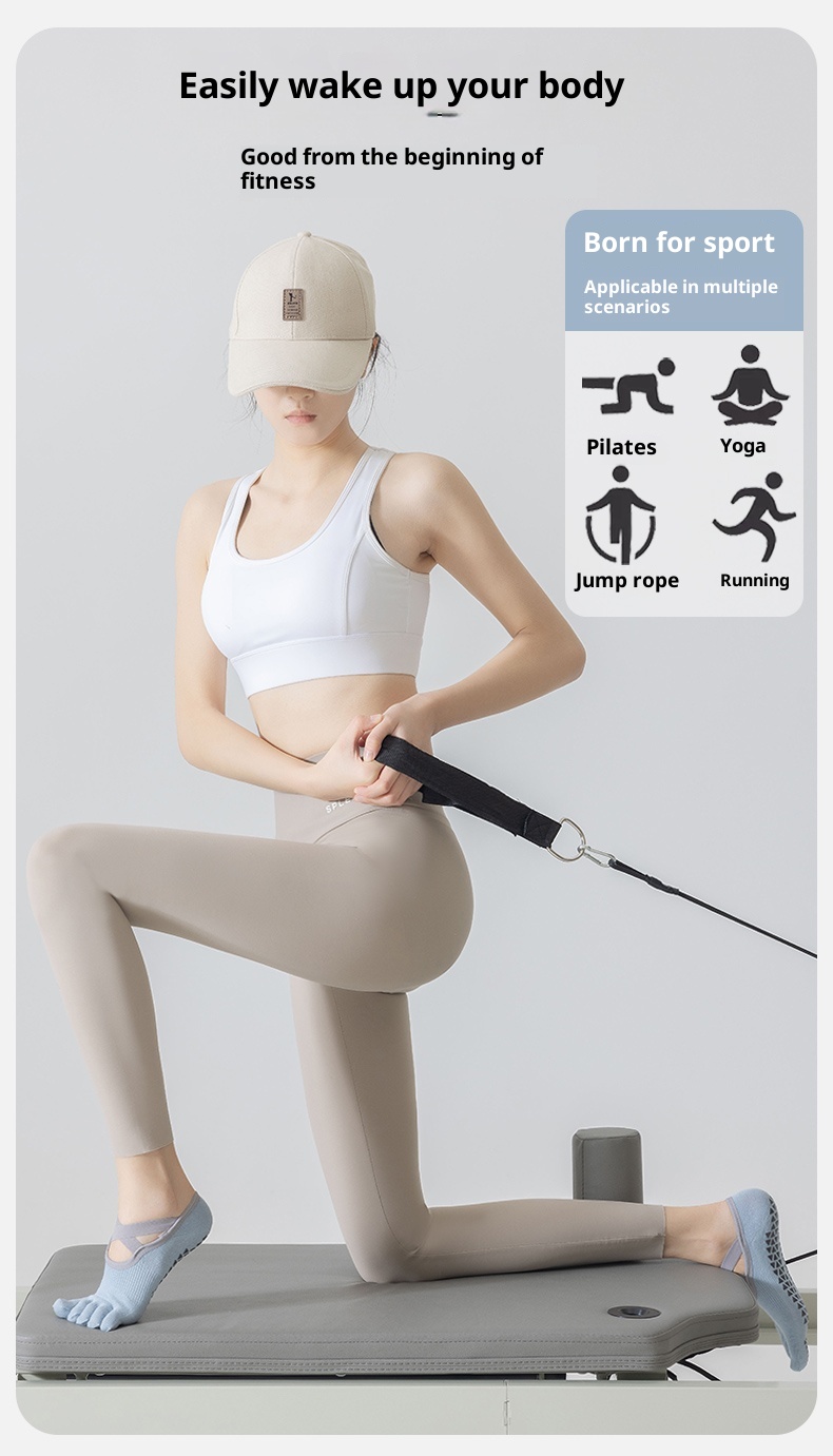 Chaussettes de yoga professionnelles à cinq orteils pour femmes, antidérapantes, idéales pour la danse, le pilates et le bateau._voghion.com