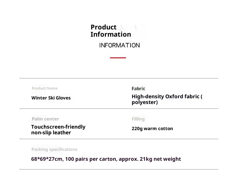 ActiveGo Ski X8 Unisex Windproof Waterproof Outdoor Cycling Motorcycle Winter Fleece Lined Thickened Warm Finger-separated Gloves_voghion.com