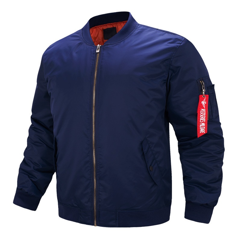 ActiveGo ActiveGo Cross-Border US European Plus Size Men's Loose Cotton Bomber Jacket Trendy_voghion.com