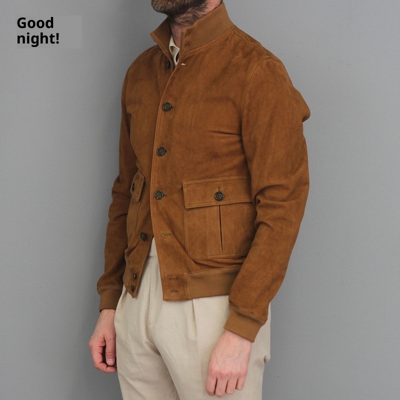 ActiveGo ActiveGo 2025 European And American Autumn Winter Slim Fit Solid Color Fashion Jacket Coat Men's Trendy Foreign Trade_voghion.com