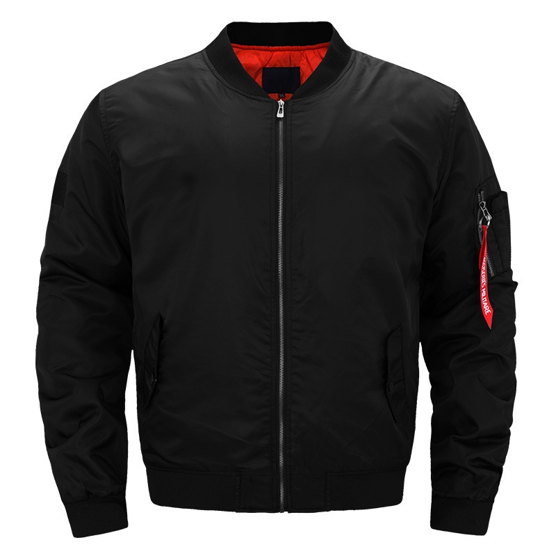 ActiveGo ActiveGo Cross-Border US European Plus Size Men's Loose Cotton Bomber Jacket Trendy_voghion.com