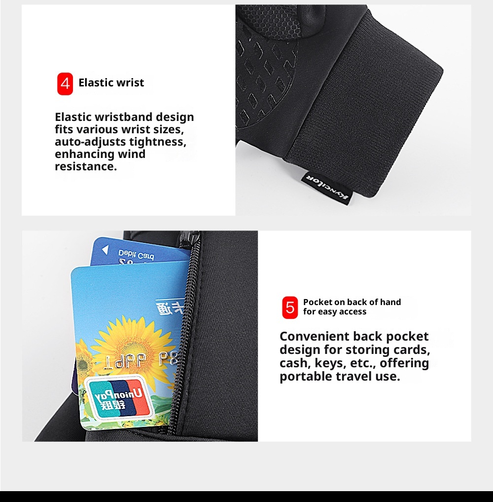 ActiveGo Outdoor Autumn And Winter Warm Bicycle Riding Touch Screen Windproof Women's Ski Sports Gloves Wholesale_voghion.com