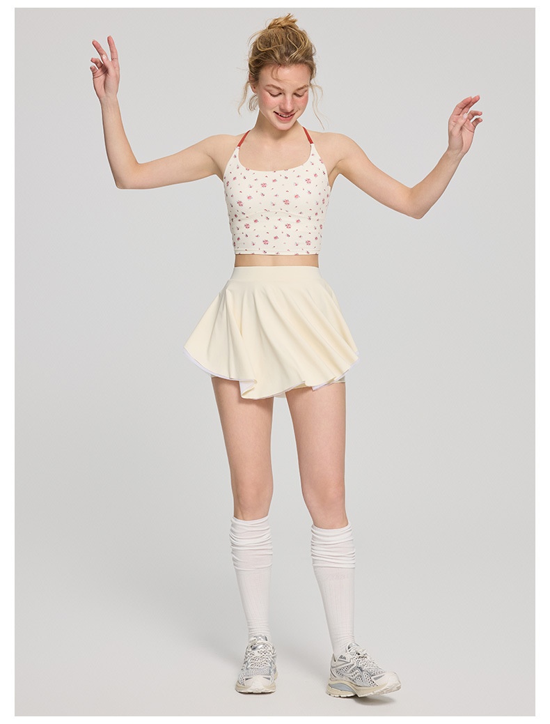 001 Zhouyou New Yoga Wea Fo Women Reto Floal Spots Camisole Vest Fitness Outewea Innewea Slim Fit Slimming_voghion.com