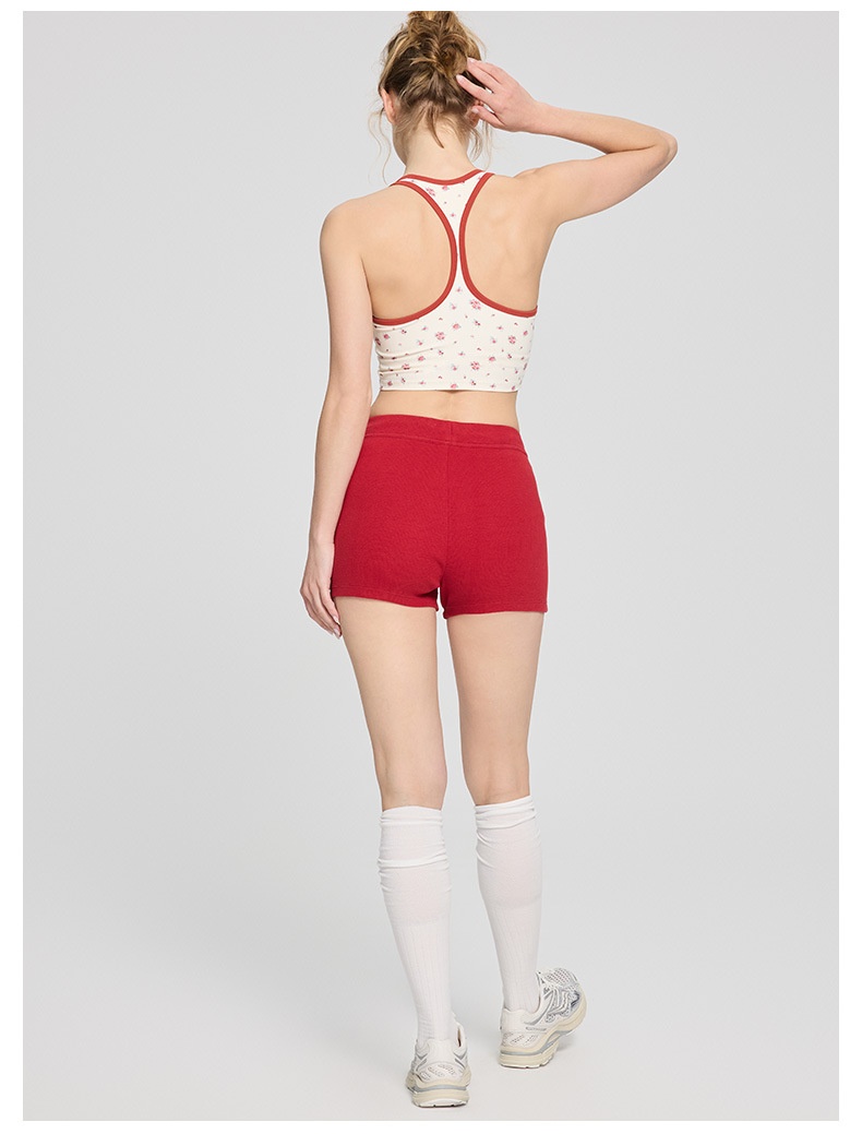 001 Zhouyou New Yoga Wea Fo Women Reto Floal Spots Camisole Vest Fitness Outewea Innewea Slim Fit Slimming_voghion.com