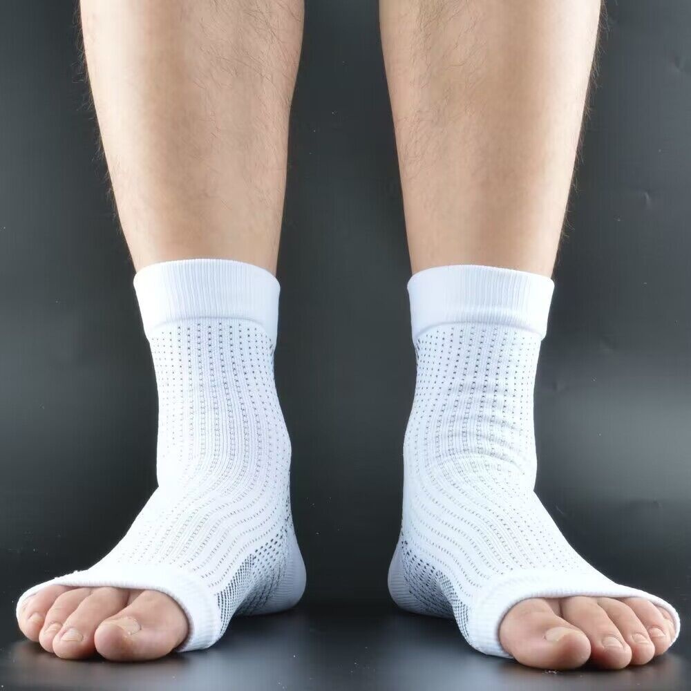001 001 Calzini sportivi unisex per yoga, con punta aperta, maniche a compressione, protezione per i piedi nudi_voghion.com