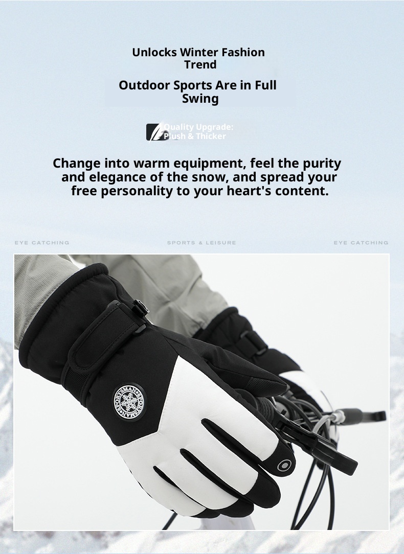 ActiveGo Warm für Damen und Herren, Winterfleece-gefüttert, dick, winddicht, wasserdicht, für Outdoor-Sportarten wie Radfahren, E-Bike-Fahren und Skifahren_voghion.com