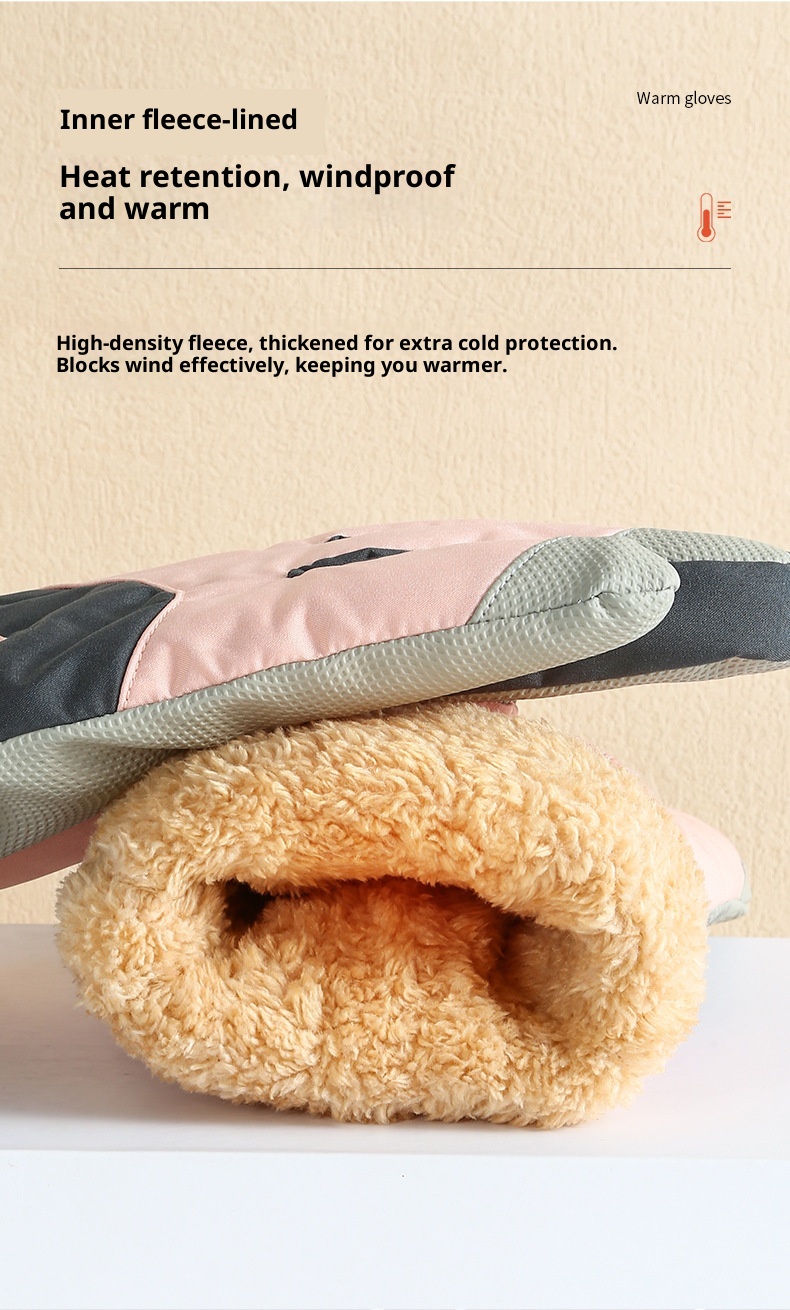 Guanti da sci ActiveGo per uomo e donna, per coppie, invernali, in caldo cotone, spessi, per bici elettrica, antivento, impermeabili, per esterni_voghion.com