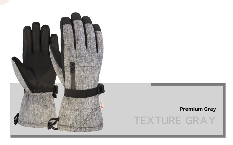 ActiveGo Winter Ski Gloves For Men, Touchscreen Motorcycle, Fleece Lined, Warm, Thickened, Waterproof, Windproof, Cold Resistant,_voghion.com