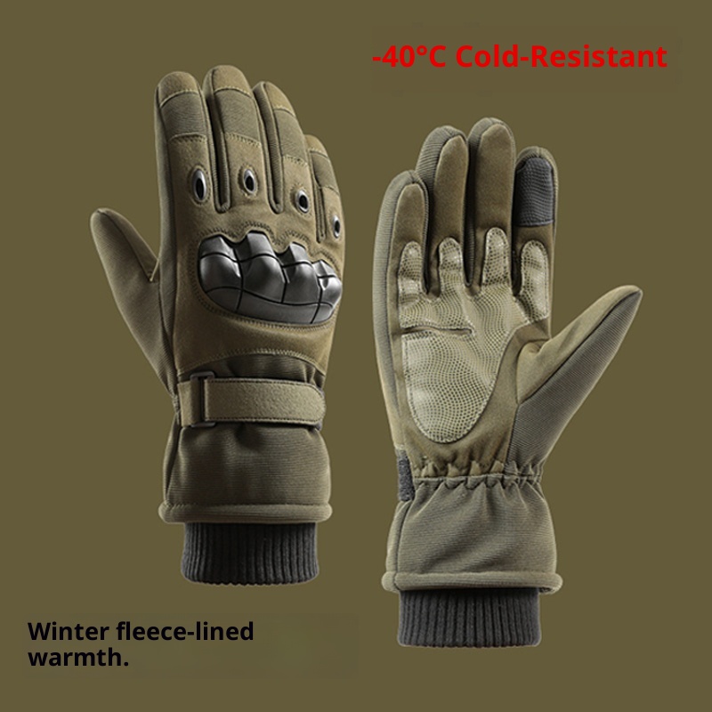 ActiveGo Fleecegefütterte, warme und kältebeständige Skihandschuhe für Wintertraining, Klettern und Radfahren – rutschfest und abriebfest_voghion.com