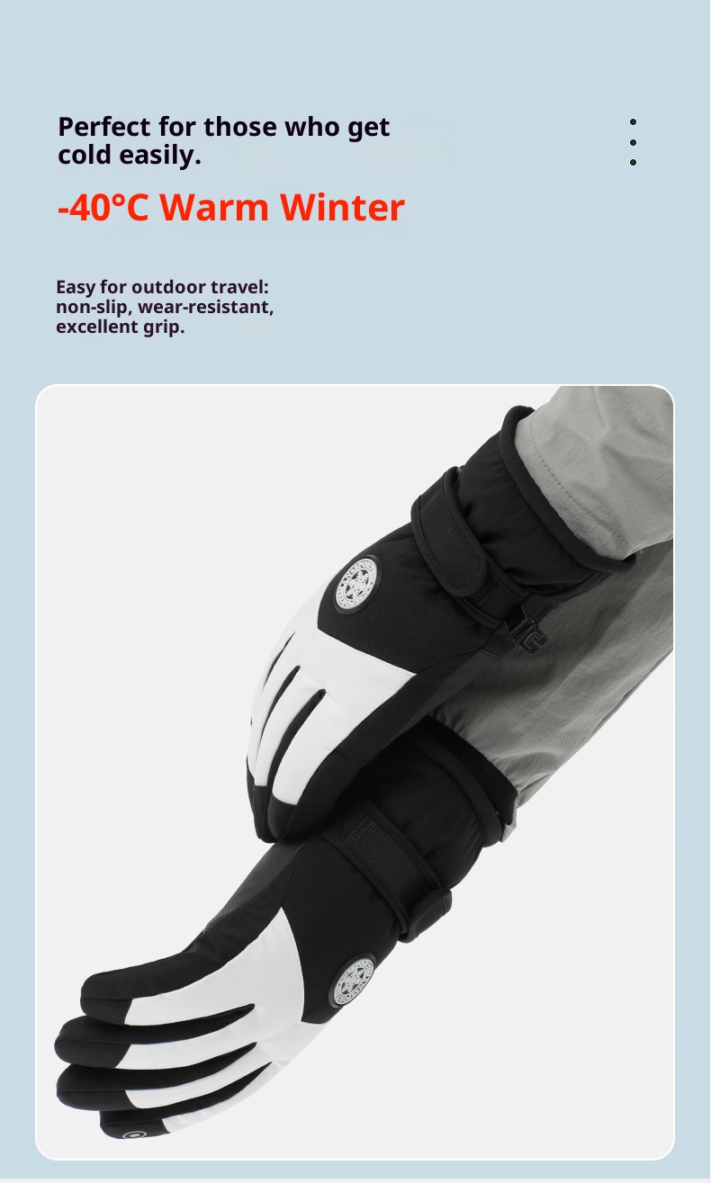 ActiveGo Warm für Damen und Herren, Winterfleece-gefüttert, dick, winddicht, wasserdicht, für Outdoor-Sportarten wie Radfahren, E-Bike-Fahren und Skifahren_voghion.com