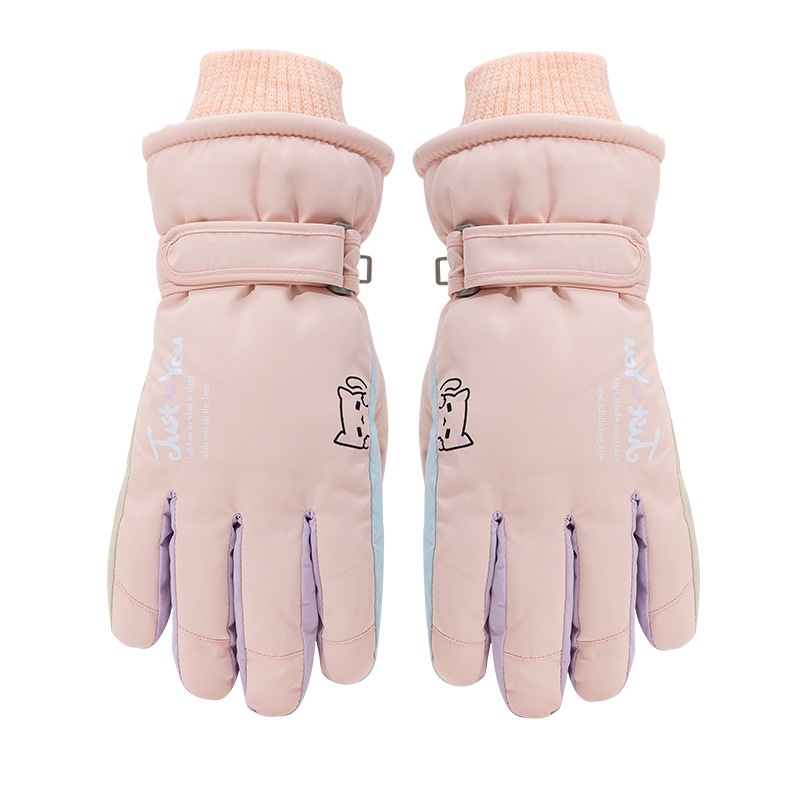 ActiveGo Full Palm Touchscreen Women Winter Fleece Lined Thickened Cold-Proof Outdoor Riding Motorcycle Warm Non-Slip_voghion.com