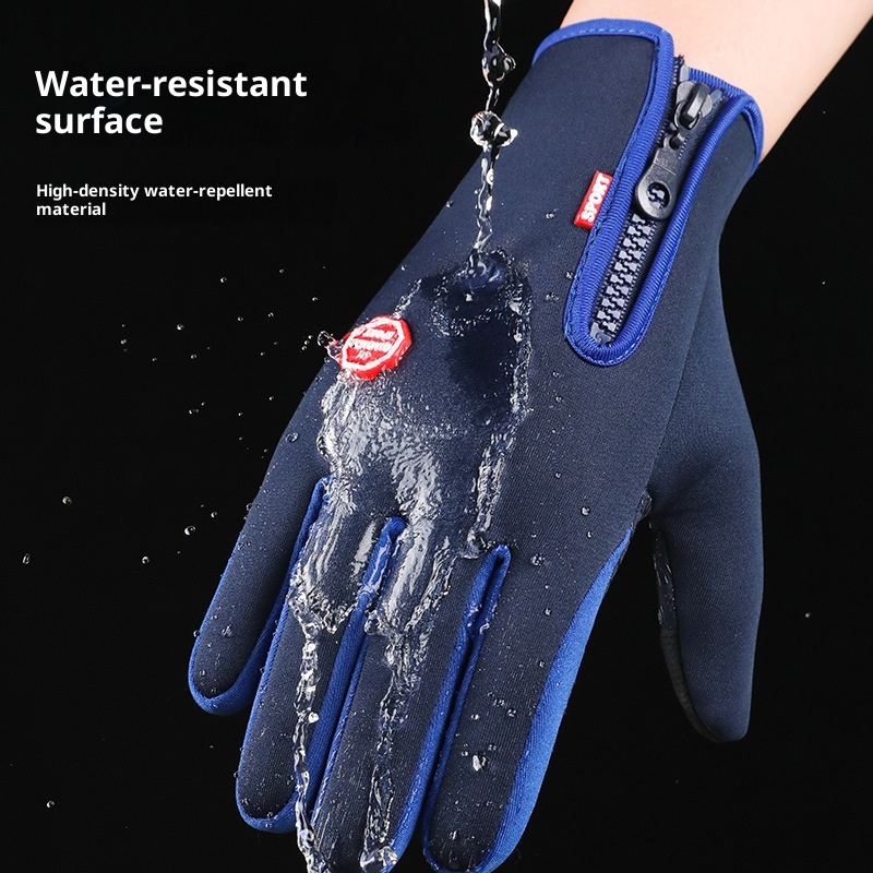 ActiveGo Outdoor Waterproof Winter Touch Screen Men And Women Windproof Riding Zipper Sports Plus Velvet Mountaineering Skiing_voghion.com