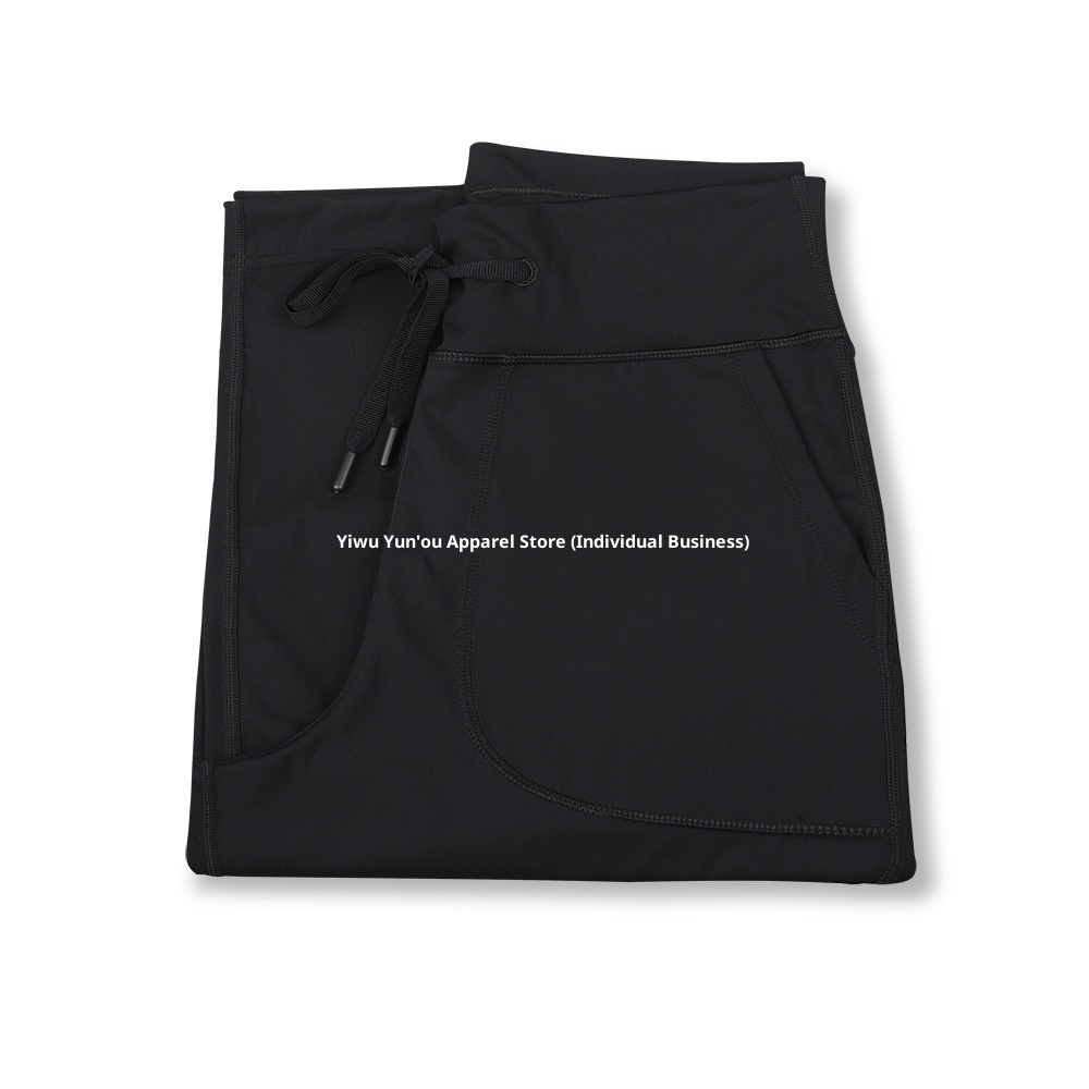 001 Lulu Same Style Original Label Throwback Drawstring Straight Yoga Casual Waist-Cinching High-Waist Draped Magic Pants_voghion.com