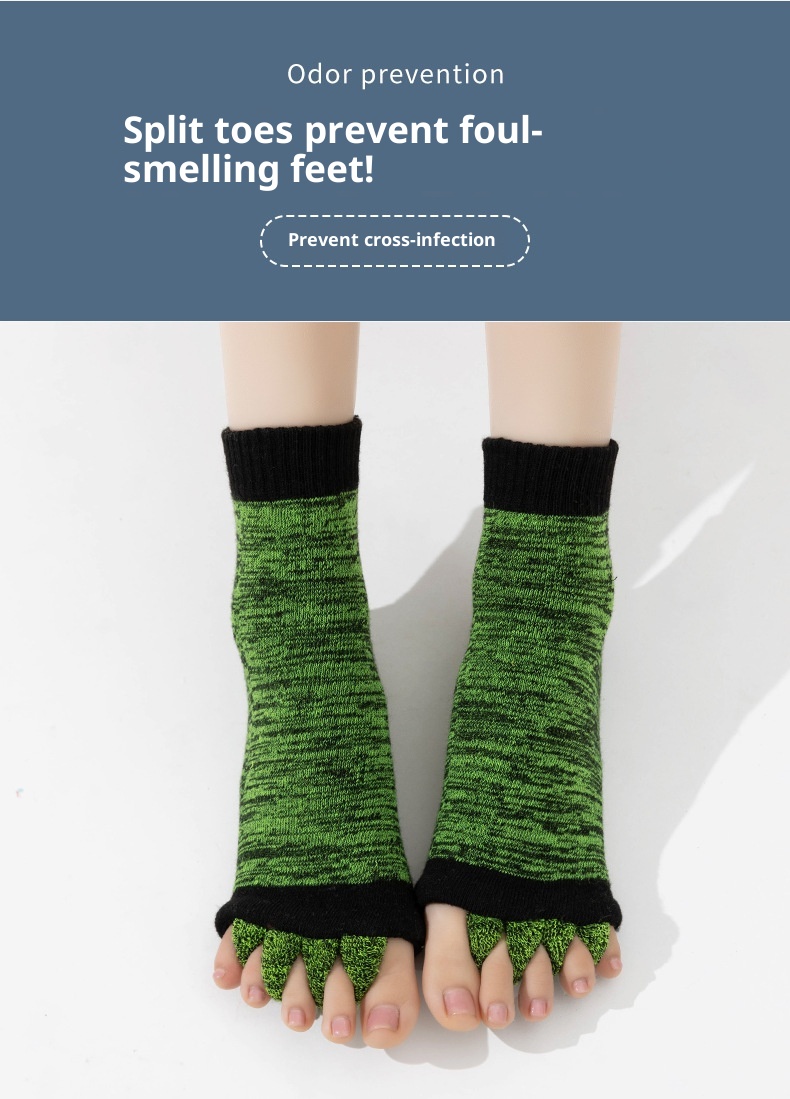 001 Cross-Border Japanese And Korean Style Separator Yoga For Women, Open Toe Socks, Corrective Thumb Valgus Five-Toe Socks_voghion.com