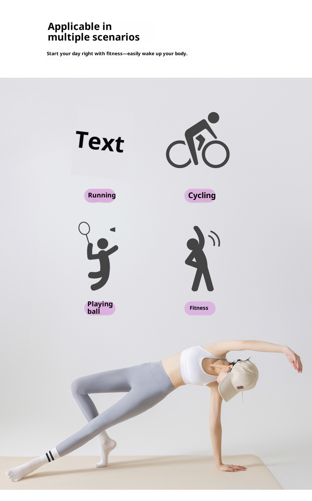 001 Yoga For Women, Sweat-Absorbent, Breathable, Finger-Separated High Elasticity, Mesh Five-Toe Socks, Non-Slip Fitness_voghion.com