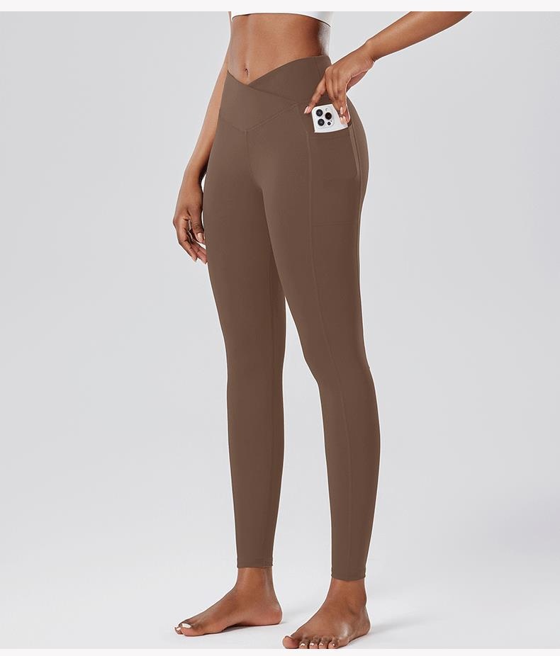 001 Cross-Border Sports Fitness Leggings Yoga Running Base Layer Pants Women Naked Feel Soft And Smooth_voghion.com