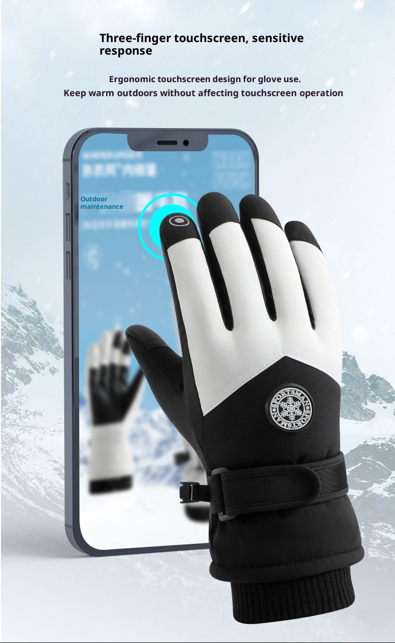 ActiveGo Warm für Damen und Herren, Winterfleece-gefüttert, dick, winddicht, wasserdicht, für Outdoor-Sportarten wie Radfahren, E-Bike-Fahren und Skifahren_voghion.com