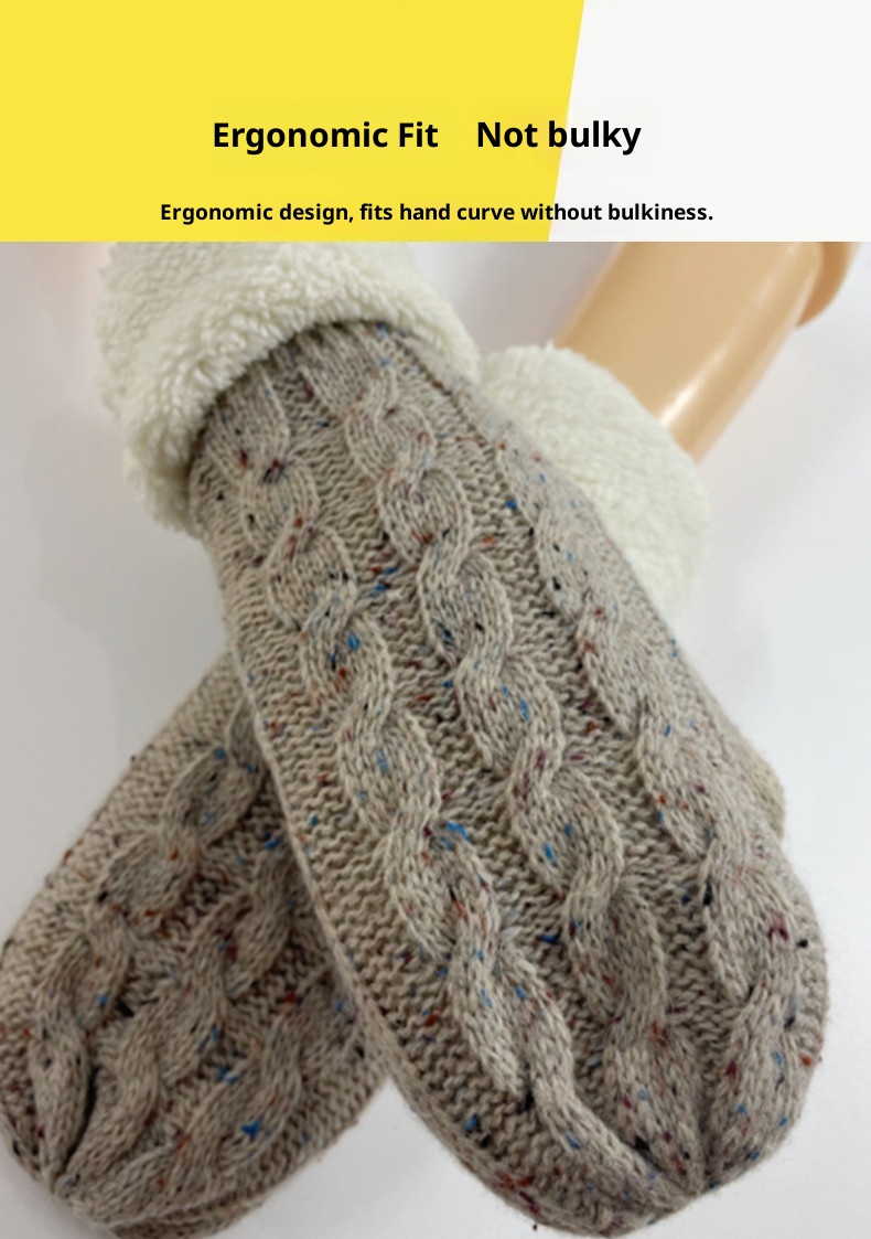 ActiveGo Touchscreen gebreide wollen tashoes voor mannen en vrouwen, herfst en winter buiten, winddicht, warm, verdikt, volwassen wanten_voghion.com