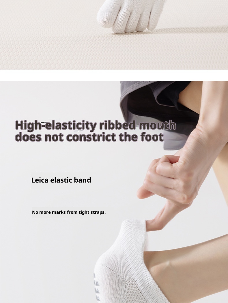 001 Manufacturer New Product Wholesale Autumn Winter Yoga Professional Non-Slip Open Five-Toe Bodhi Split Toe Floor Socks_voghion.com