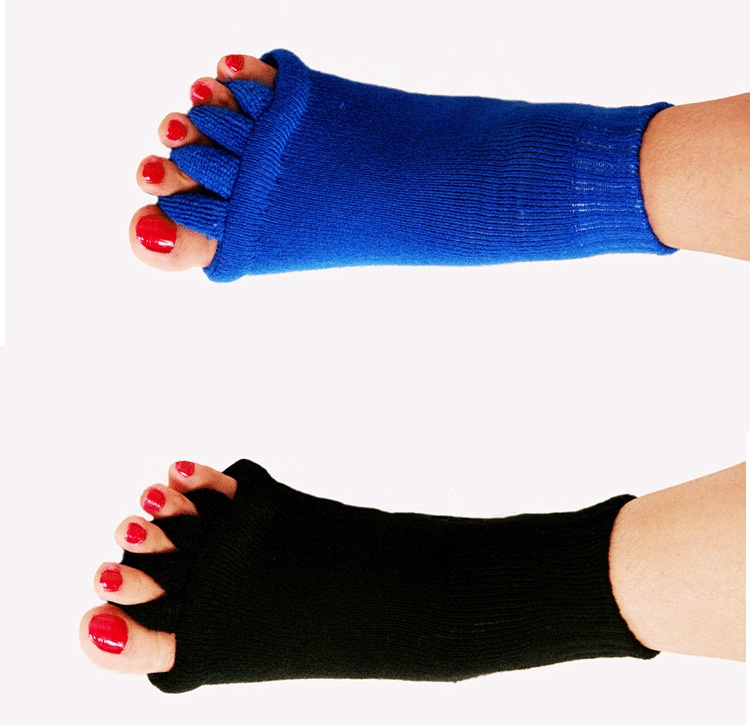 001 Cross-Border Source Free Shipping Yoga Women Toe Separator Five-Toe Open-Toe Socks Hallux Valgus Correction_voghion.com