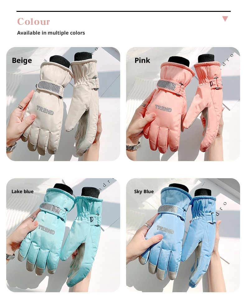 ActiveGo Ski For Men And Women, Winter Fleece-Lined Thickened Outdoor Sports Riding Mountaineering Windproof Waterproof Anti-Slip_voghion.com