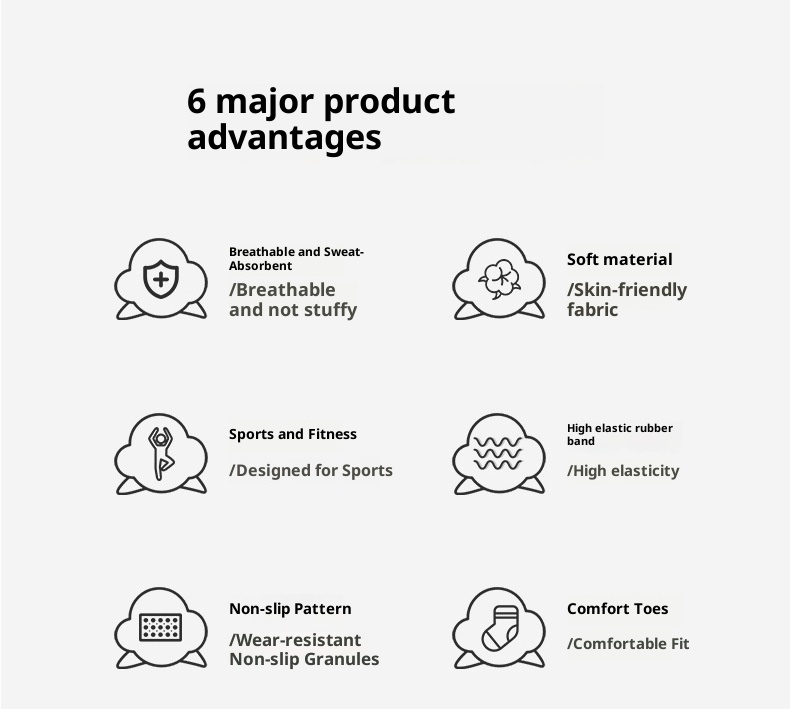 Chaussettes de yoga et de pilates mi-mollet pour femmes, style sport, à dégradé de couleurs, orteils séparés, absorbantes et antidérapantes. Modèle professionnel._voghion.com