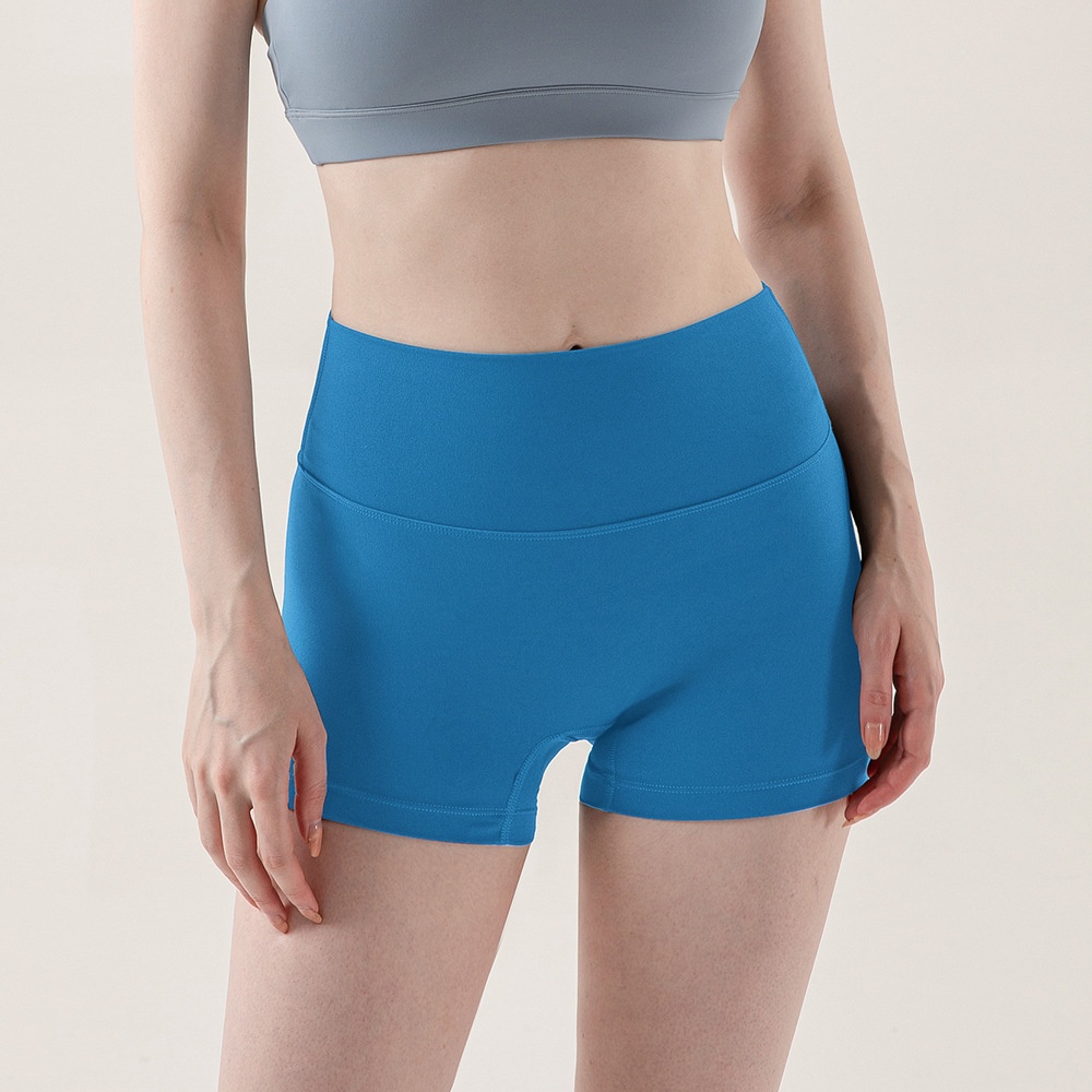 001 New European And American Style Sports Shorts For Women Summer High Waist Tight Lift Peach Hip Fitness Yoga_voghion.com
