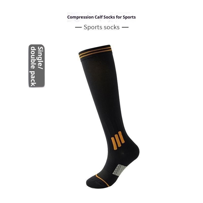 001 2025 Frühling Neue Baumwoll-Sportsocken für Damen, schweißabsorbierend, Yoga- und Laufsocken, lang_voghion.com