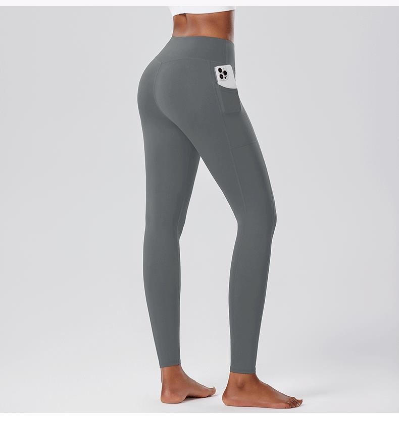 001 Cross-Border Sports Fitness Leggings Yoga Running Base Layer Pants Women Naked Feel Soft And Smooth_voghion.com