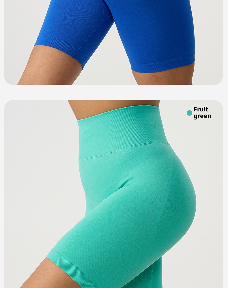 001 In Stock Summer Butt-Lifting Tummy-Control Running Women High-Waist Hip-Lifting Tight Sports Peach Yoga Shorts_voghion.com