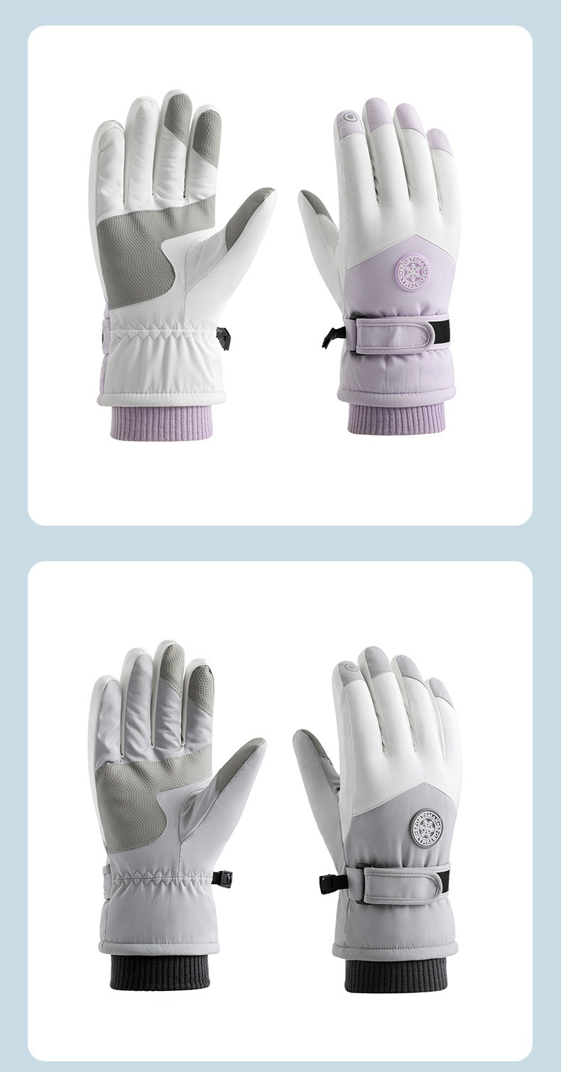 ActiveGo Warm für Damen und Herren, Winterfleece-gefüttert, dick, winddicht, wasserdicht, für Outdoor-Sportarten wie Radfahren, E-Bike-Fahren und Skifahren_voghion.com