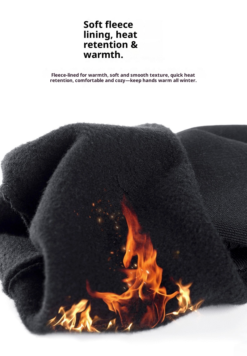 Guanti da moto elettrica antiscivolo ActiveGo Witer Warm Cycling Outdoor Sports Skiig Cold-Proof Touchscree Fleece-Lied_voghion.com