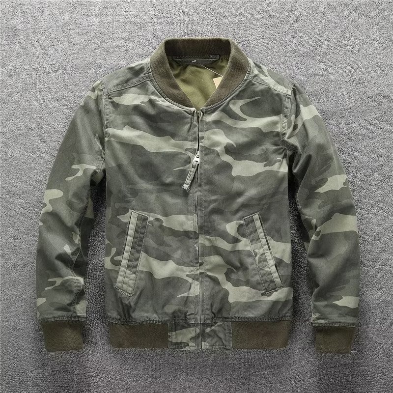 ActiveGo ActiveGo European And American Retro Autumn Winter New Camouflage Casual Trendy Baseball Jacket Coat Men's One-Piece Dropshipping_voghion.com