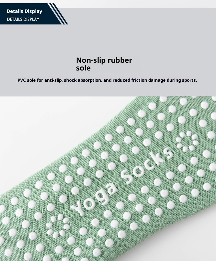 001 Yoga Home Exercise Floor Socks Cross Strap Non-Slip Heel Grips Dotted Anti-Slip Pilates Silicone Indoor Fitness_voghion.com