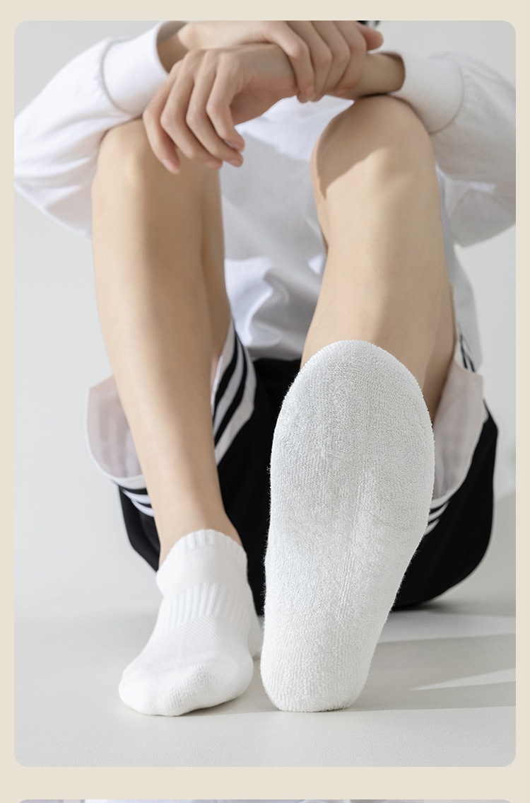 001 90% Yoga Herren Professionelle Anti-Rutsch Pilates Nahtlose Fitness Laufsocken aus reiner Baumwolle_voghion.com