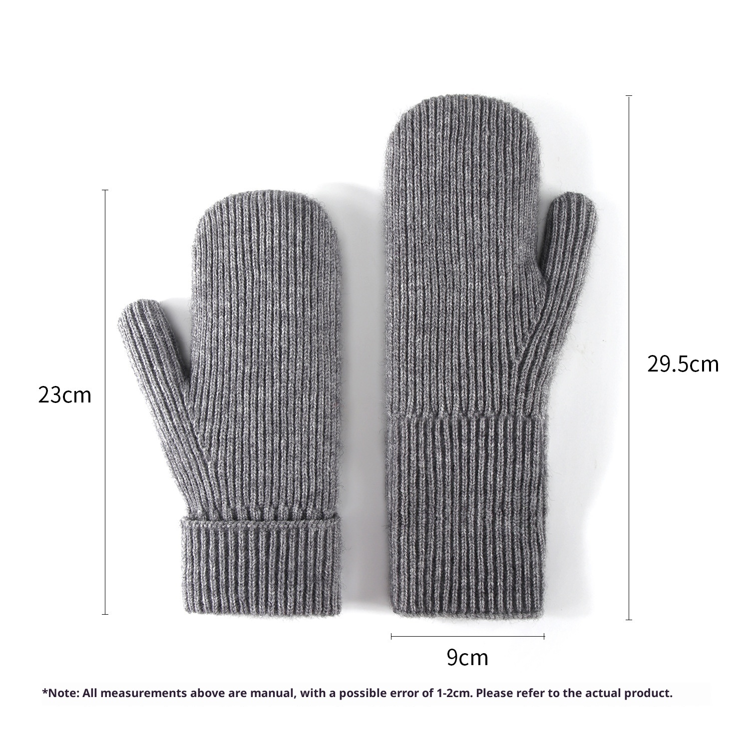 ActiveGo Women's Fleece-Lined Thick Knitted Double-Layer Warm Ski Gloves Outdoor Cycling Mittens_voghion.com