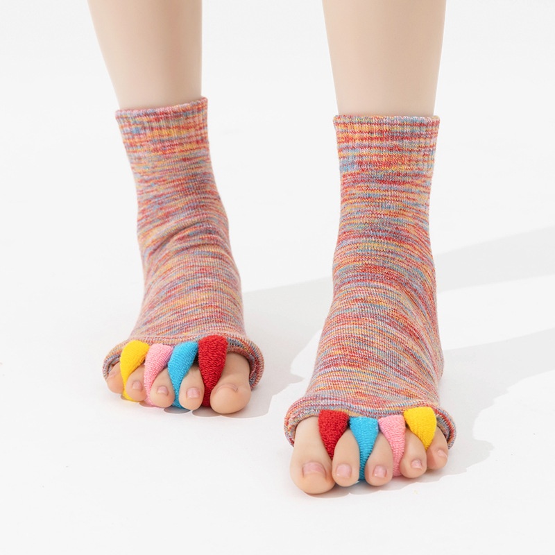 001 Cross-Border Japanese And Korean Style Separator Yoga For Women, Open Toe Socks, Corrective Thumb Valgus Five-Toe Socks_voghion.com