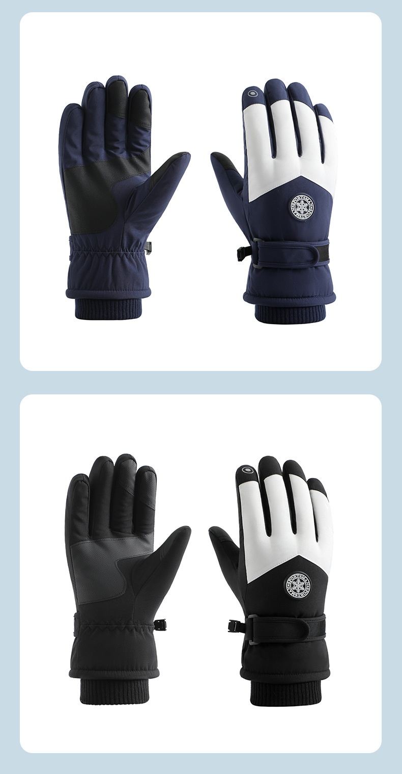 ActiveGo Warm für Damen und Herren, Winterfleece-gefüttert, dick, winddicht, wasserdicht, für Outdoor-Sportarten wie Radfahren, E-Bike-Fahren und Skifahren_voghion.com