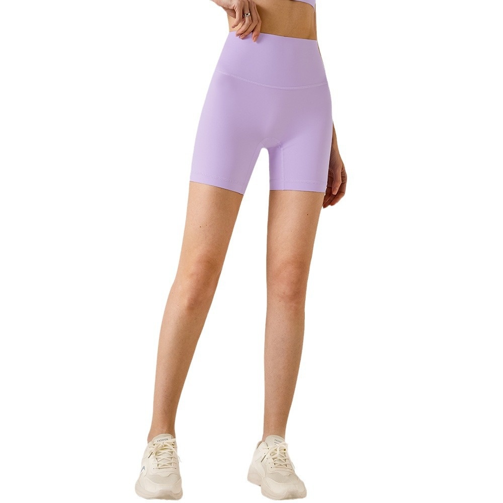 001 New European And American Style Sports Shorts For Women Summer High Waist Tight Lift Peach Hip Fitness Yoga_voghion.com