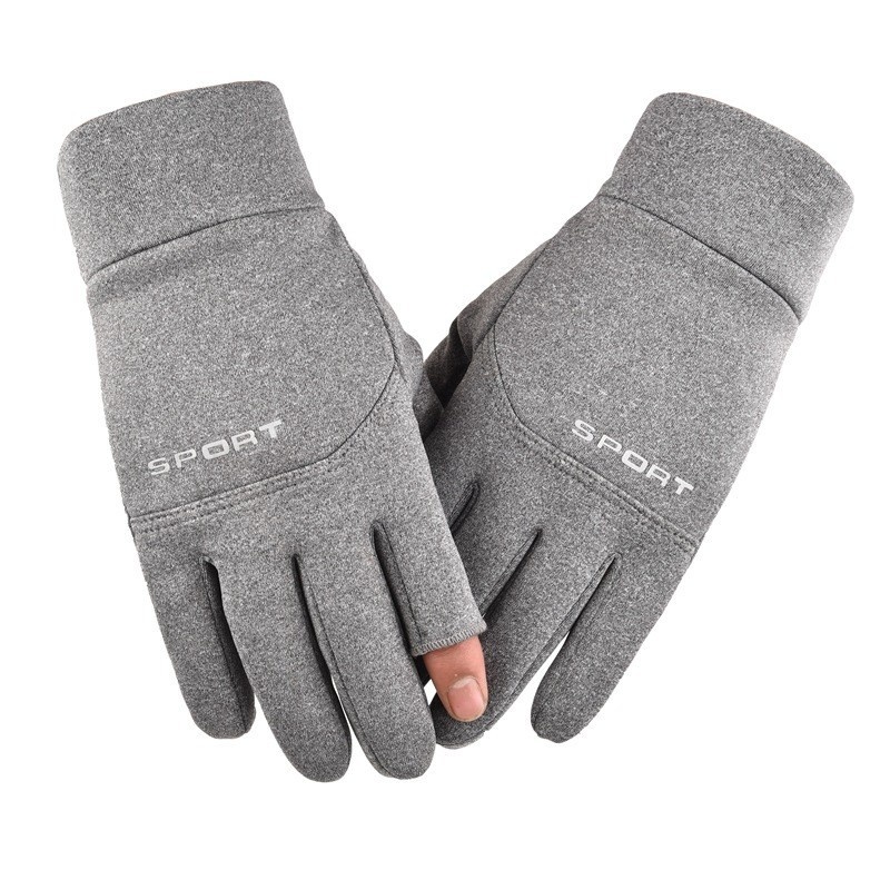 ActiveGo Outdoor Cycling Gloves Men And Women, Winter Fleece-Lined, Warm, Touchscreen, Non-Slip, For Cycling, Mountaineering,_voghion.com