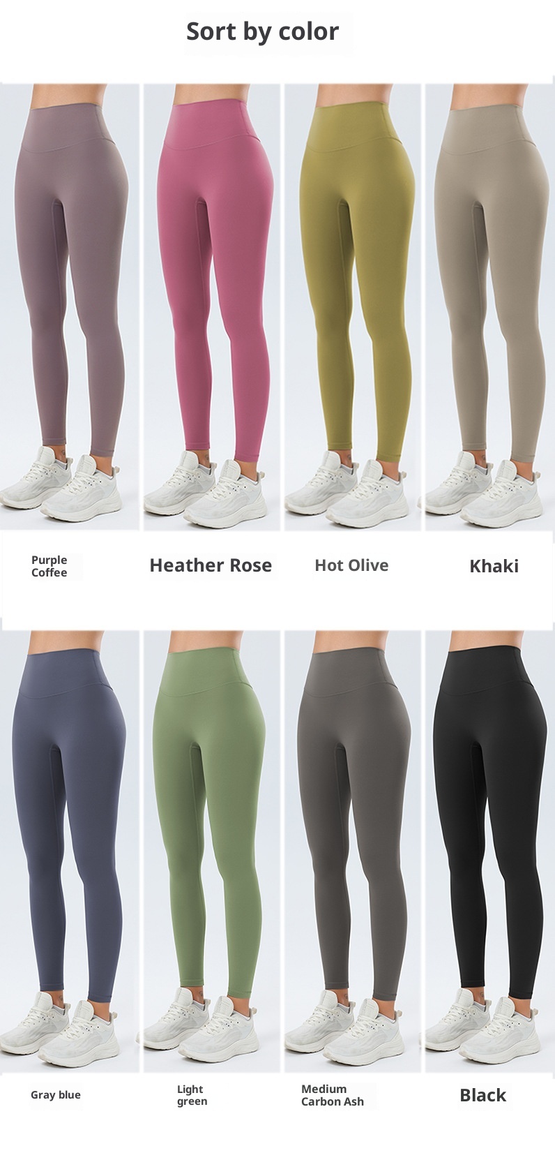 001 Nude Feel Yoga For Women With Pockets, High Waist, Tummy Control, Butt Lift, Slimming Fitness Pants, Pilates No_voghion.com