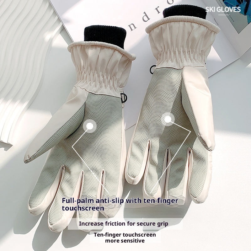 ActiveGo Ski For Men And Women, Winter Fleece-Lined Thickened Outdoor Sports Riding Mountaineering Windproof Waterproof Anti-Slip_voghion.com