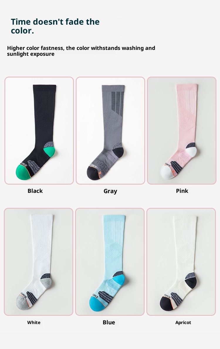 001 Calzini lunghi da donna alla moda, alla moda, a compressione per polpacci, professionali, per il fitness, dimagranti, modellanti, per la corsa, per lo yoga al coperto_voghion.com