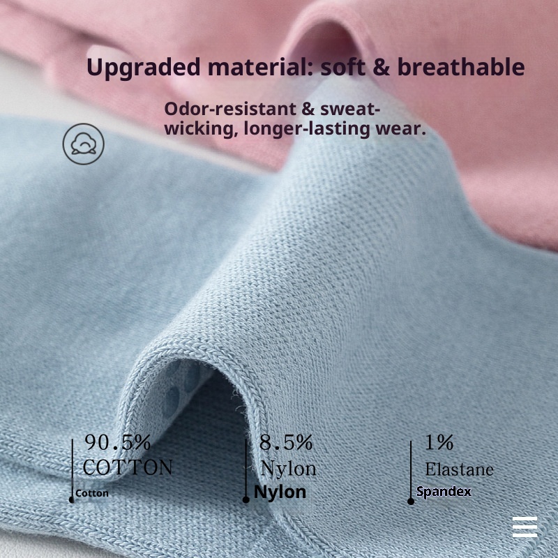 001 Yoga For Women Spring Summer Mid-Calf Non-Slip Seamless Solid Color Pure Cotton Sports Zhuji Socks Wholesale_voghion.com