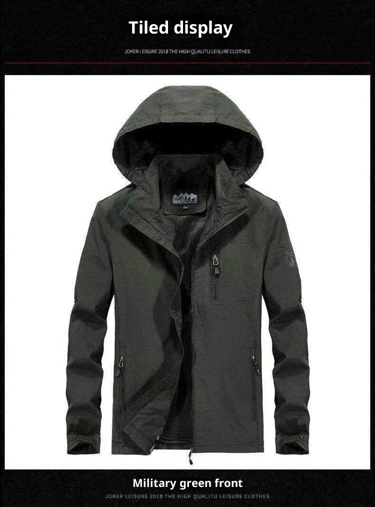 ActiveGo ActiveGo Europeo Americano Transfrontaliero 2025 Primavera e Autunno Nuovo Stile Uomo di Mezza Età Versatile Casual Impermeabile All'Aperto_voghion.com