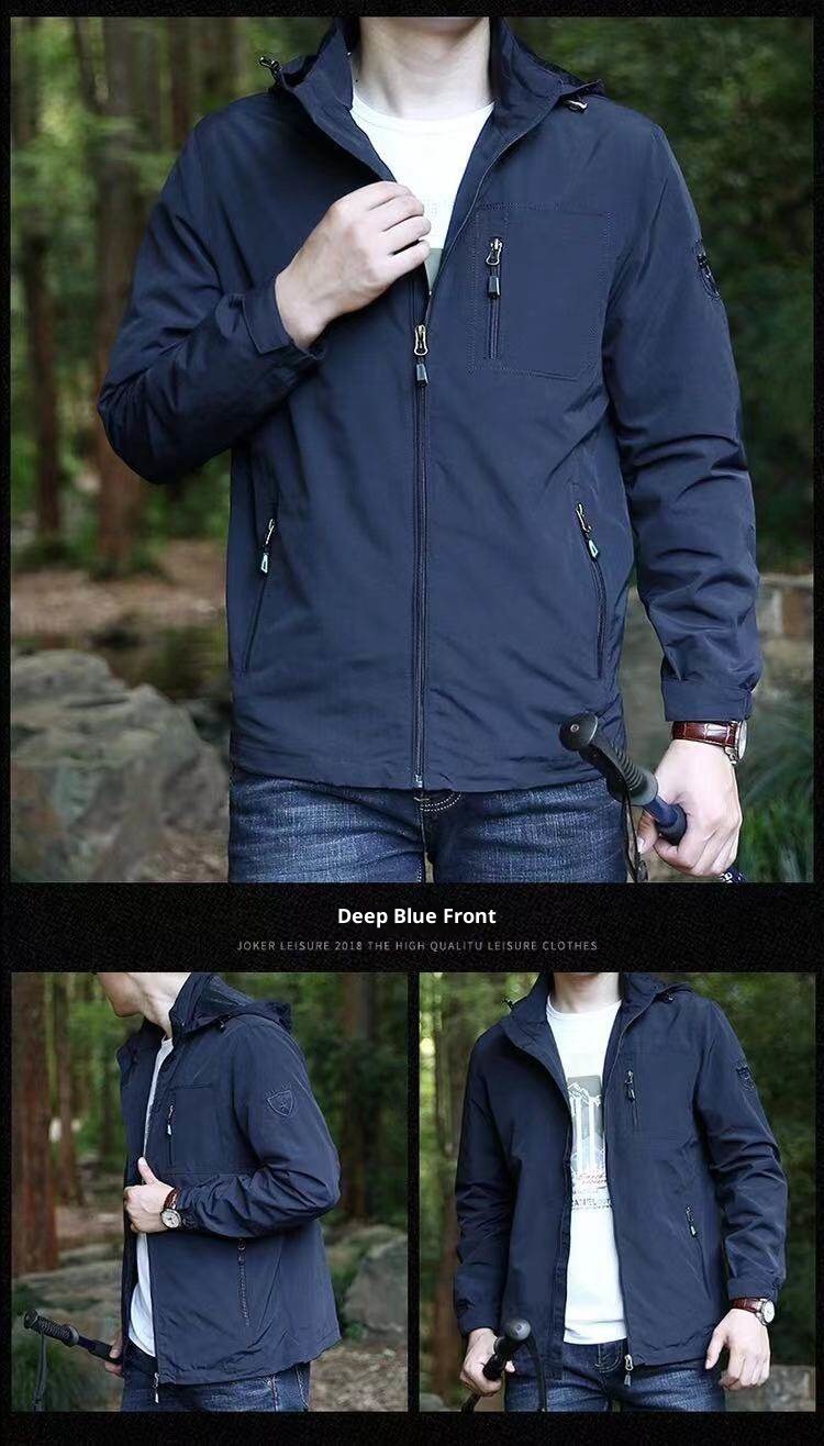 ActiveGo ActiveGo Europeo Americano Transfrontaliero 2025 Primavera e Autunno Nuovo Stile Uomo di Mezza Età Versatile Casual Impermeabile All'Aperto_voghion.com