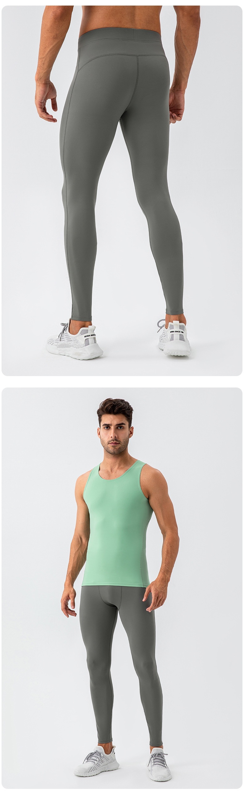 Pantaloni sportivi da corsa ad asciugatura rapida, traspiranti e aderenti, ad alta elasticità, da uomo, della serie Breathing, modello Naked Feel, 001, 31341_voghion.com